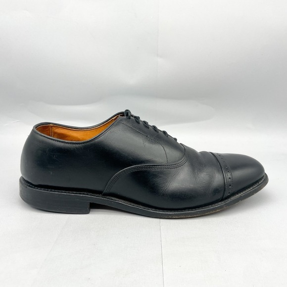 Allen Edmonds Other - Allen Edmonds Mens 10.5 E Byron Cap Toe Oxford Black Leather Dress Shoes Classic